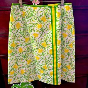 Lilly Pulitzer Vintage “The Lilly” Floral Print Skirt
